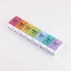 Органайзер для таблеток 7-денний, Rainbow 7-Grid Pill Single Row Pill Organizer, MEMOSAN, однорядний, веселка Органайзер для таблеток 7-денний, Rainbow 7-Grid Pill Single Row Pill Organizer, MEMOSAN, однорядний, веселка