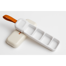 Органайзер для таблеток із 4 відділеннями з логотипом Biotus, U Disk Shape Plastic Pill Box 4 Compartment, MEMOSAN, U-подібна, з висувною ручкою Органайзер для таблеток із 4 відділеннями з логотипом Biotus, U Disk Shape Plastic Pill Box 4 Compartment, MEMOSAN, U-подібна, з висувною ручкою