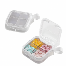Органайзер для таблеток з 4 відділеннями, 4 Case Pill Organizer Pill Box & Travel Pill Case, MEMOSAN, крижаний білий Органайзер для таблеток з 4 відділеннями, 4 Case Pill Organizer Pill Box & Travel Pill Case, MEMOSAN, крижаний білий