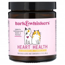 Підтримка здоров'я серця котів та собак, Bark and Whiskers, Heart Health, Dr. Mercola, 90 г