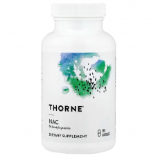 Ацетилцистеїн, NAC, Thorne, 180 капсул (500 мг на капсулу)