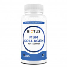 МСМ + колаген, MSM + collagen, Biotus, 120 капсул