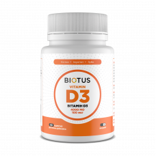 Вітамін D3, Vitamin D3, Biotus, 100 мкг (4000 МО), 60 капсул