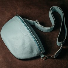 Жіноча сумка на пояс бананка Dallas блакитна Жіноча сумка на пояс бананка Dallas блакитна