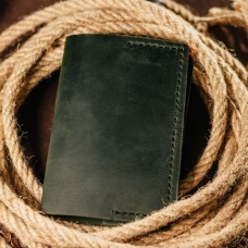 Чоловіча обкладинка на паспорт зелена