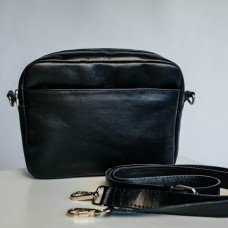 Жіноча сумка Джорджія гладка чорна Жіноча сумка Джорджія гладка чорна