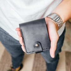 Чоловічий гаманець Біфолд чорний