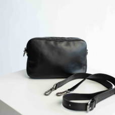 Жіноча сумка Париж чорна гладка Жіноча сумка Париж чорна гладка