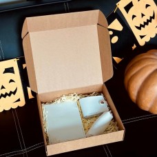 Жіночий набір з гаманця, обкладинки на паспорт та ключниці в білому кольорі Жіночий набір з гаманця, обкладинки на паспорт та ключниці в білому кольорі