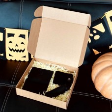 Жіночий набір з гаманця, обкладинки на паспорт та ключниці в чорному кольорі