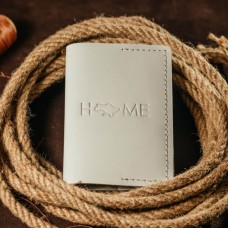 Обкладинка на паспорт жіноча біла Home