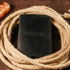 Чоловіча обкладинка на паспорт чорна Home