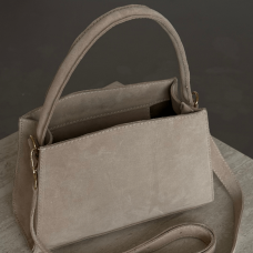 Жіноча сумка замшева Кароліна моко Жіноча сумка замшева Кароліна моко