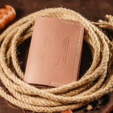 Обкладинка на паспорт жіноча рожева Тризуб Обкладинка на паспорт жіноча рожева Тризуб