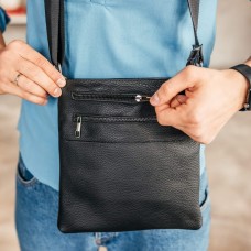 Чоловіча шкіряна сумка через плече Chicago