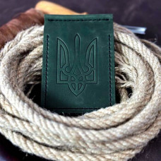 Затискач для грошей зелений Тризуб Затискач для грошей зелений Тризуб