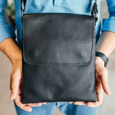 Чоловіча шкіряна сумка через плече Клапан Чоловіча шкіряна сумка через плече Клапан