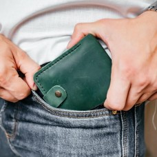 Чоловічий гаманець Біфолд зелений Чоловічий гаманець Біфолд зелений