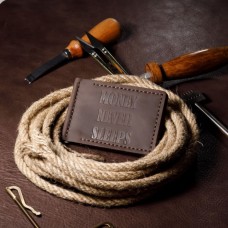 Затискач для грошей коричневий MNS