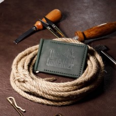 Затискач для грошей зелений Хрещений батько Затискач для грошей зелений Хрещений батько