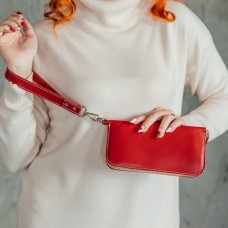 Жіночий клатч червоний гладкий Жіночий клатч червоний гладкий