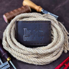 Затискач для грошей коричневий Хрещений батько Затискач для грошей коричневий Хрещений батько