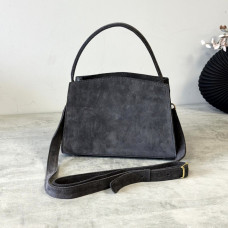 Жіноча сумка замшева Кароліна графіт Жіноча сумка замшева Кароліна графіт