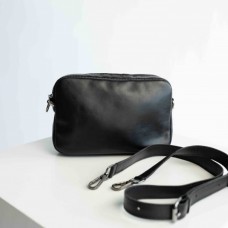 Жіноча сумка Париж чорна гладка